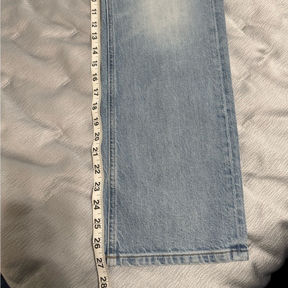 AYR The Roadie Straight Leg Jeans Womens 28 Blue Ghost Ranch Stretch Denim - Picture 9 of 10